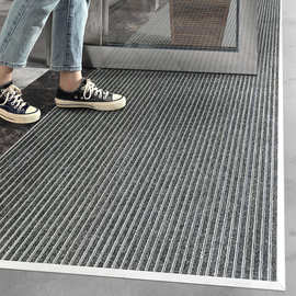 酒店门口铝合金地垫嵌入式除尘刮泥门垫商用防滑脚垫防尘进门地毯
