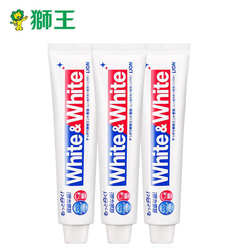 日本原装狮王lion大白牙膏防蛀固齿薄荷清新150g正品批发一件代发