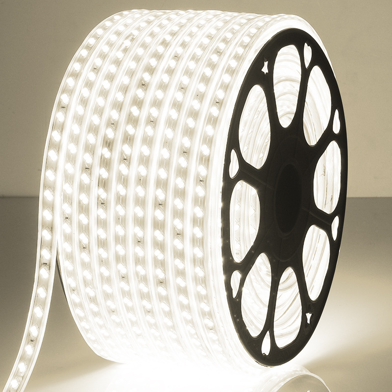 220v超亮5730双排中性光4000k工程家用商用自然光软灯带条led灯带