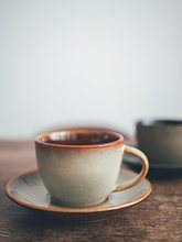 复古窑变釉下午茶杯咖啡馆高颜值拿铁拉花杯陶瓷咖啡杯碟套装