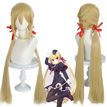 安格riddlejoker cos 在原七海 双马尾 动漫假发-阿里巴巴