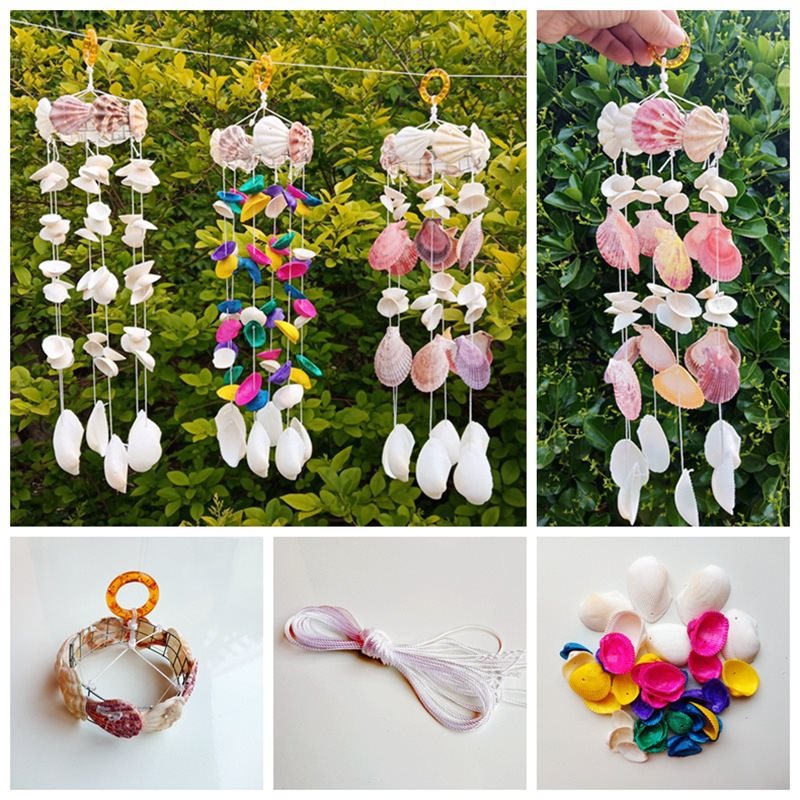 贝壳风铃 手工材料包 手工制作 手工工艺品活动采购 天中国其他