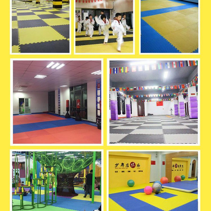 Taekwondo Mattress Thick Non-Slip Professional Training Foam Stitching Sports Mat Gym Sanda Martial Arts Mat