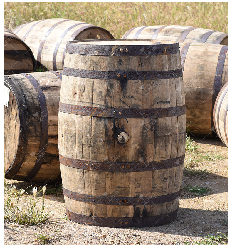 波本桶葡萄酒威士忌白兰地存酒桶225l 橡木桶批发供应