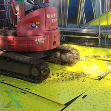 绿色聚乙烯铺路垫板 黄色防滑纹铺路板 抗压耐磨路基板 材质轻