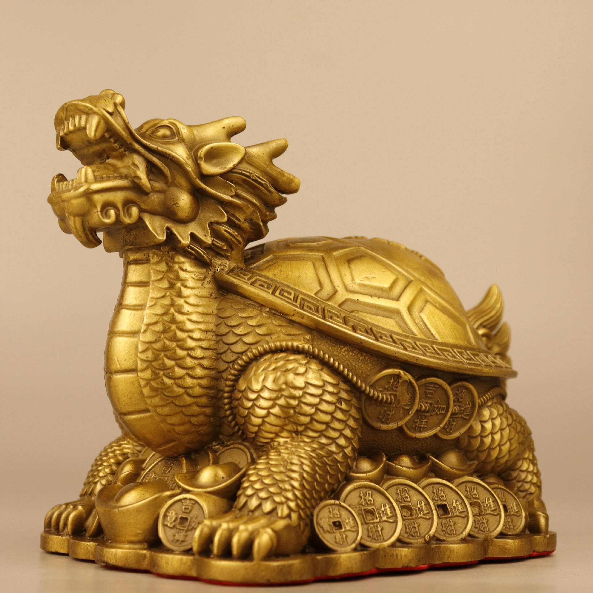 杨铜记 纯铜龙龟 铜八卦龟 铜赑屃 纯铜工艺品摆件厂家批发