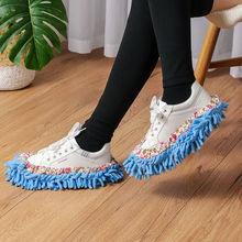雪尼尔拖地鞋套室内家用懒人鞋套可拆洗抹布地板擦地扫地拖鞋拖地