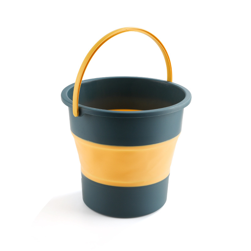 Convenient Travel Collapsible Bucket Car Washing Fishing Bucket Household Size Retractable Foot Washing Thick Plastic Bucket