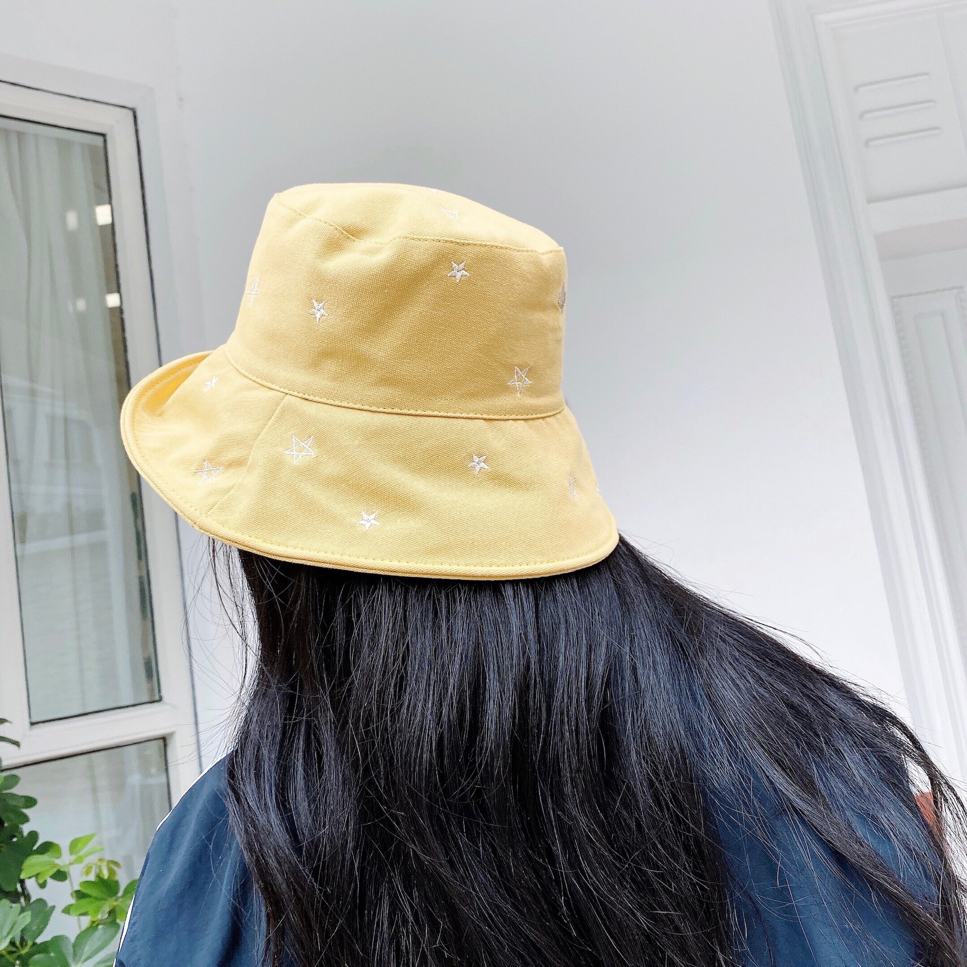 卡其色,黑色,白色,粉色,浅蓝系列渔夫帽帽檐款式/帽