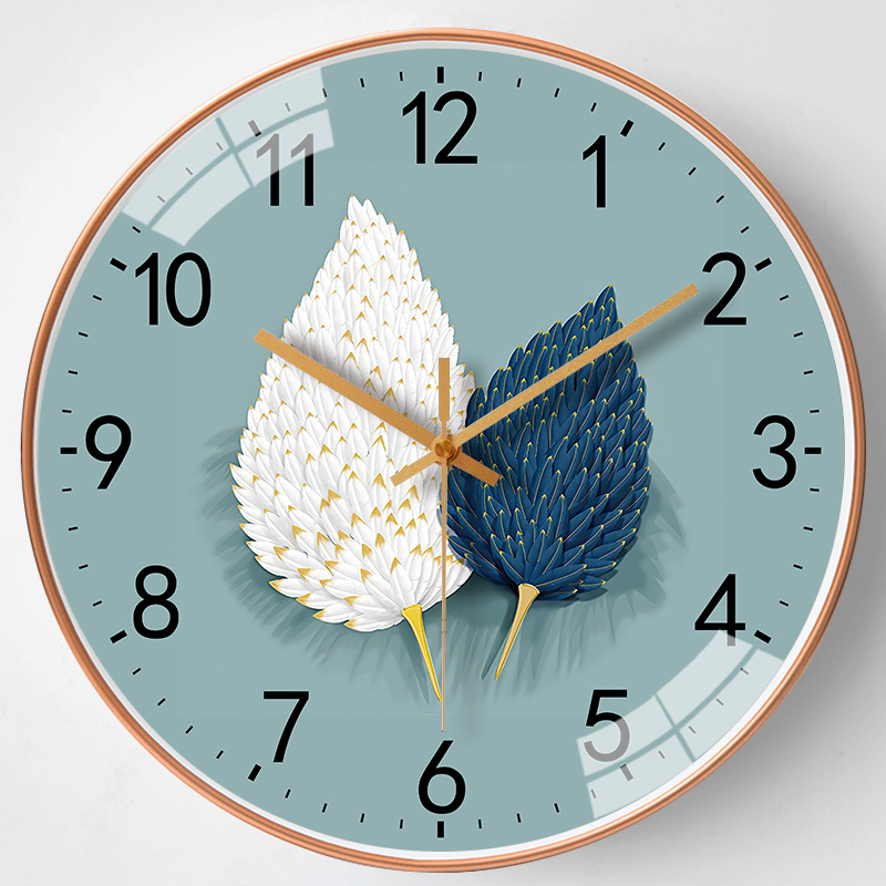 [12-Inch 30cm] Simple Wall Clock Personality Creative Clocks Home Living Room Fashion Decoration Noiseless Clock