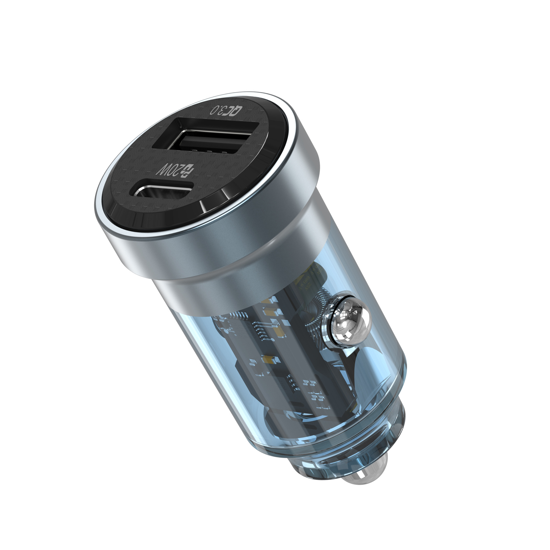 鸿达车载充电器适用苹果15超级快充30w汽车点烟器转换插头车充usb