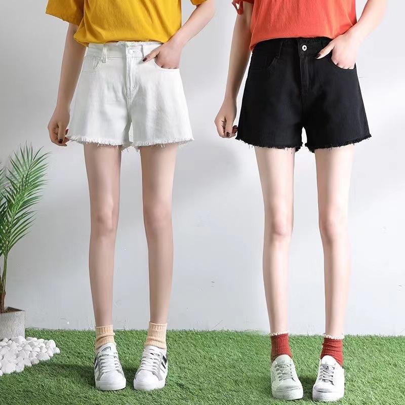 Shorts Women's Summer Loose Korean Style High Waist Culottes Slimming Student Casual Short Shorts Women's All-Matching Wide Leg Hot Pants