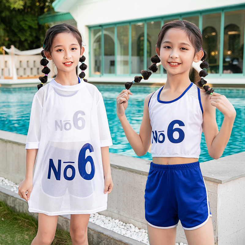 小学生泳衣女分体