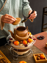 Q5ZR川岛冬日围炉煮茶茶壶烤火炉套装煮茶器具全套室内家用煮