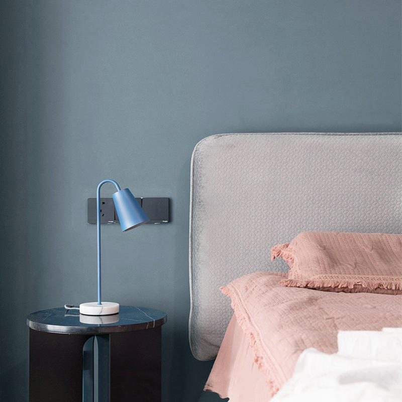 防水抗污长纤款雾霾蓝墙纸北欧风卧室客厅简约现代无纺布纯色壁纸