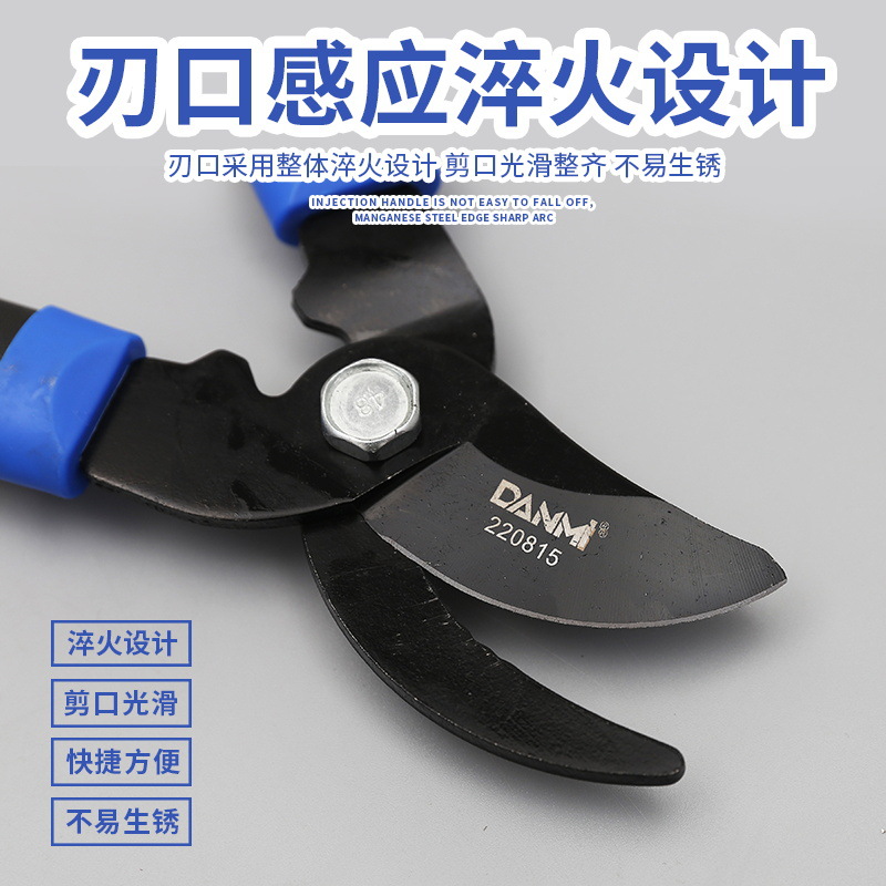 Strong Shears Hedge Shears High Branch Shears Thick Branch Shears Pruning Shear Fruit Shears Garden Scissors Garden Big Scissors Flower Pruning and Fruit Picking