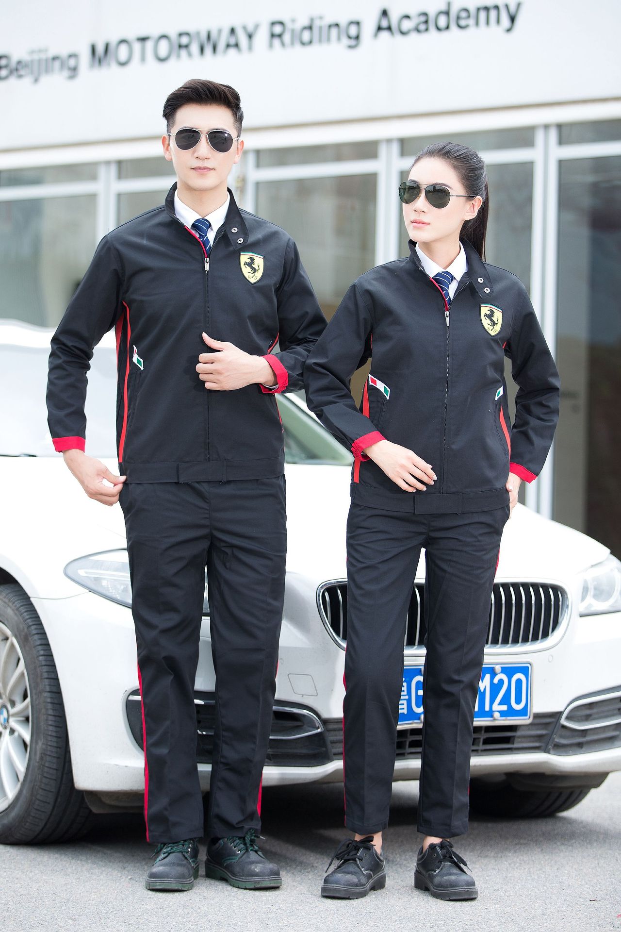 4s店长袖工作服套装男秋冬季汽车维修汽修劳保服印制logo