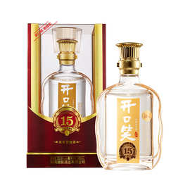 【酒厂自营】开口笑15年浓香50.8度高度白酒整箱送礼盒装酒水