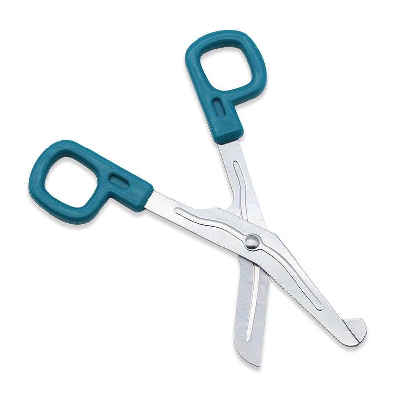 Stainless Steel Bandage Scissors with Serrated Elbow Scissors Outdoor Life-Saving Canvas Scissors Medical Gauze & Scissors Customized by Manufacturer