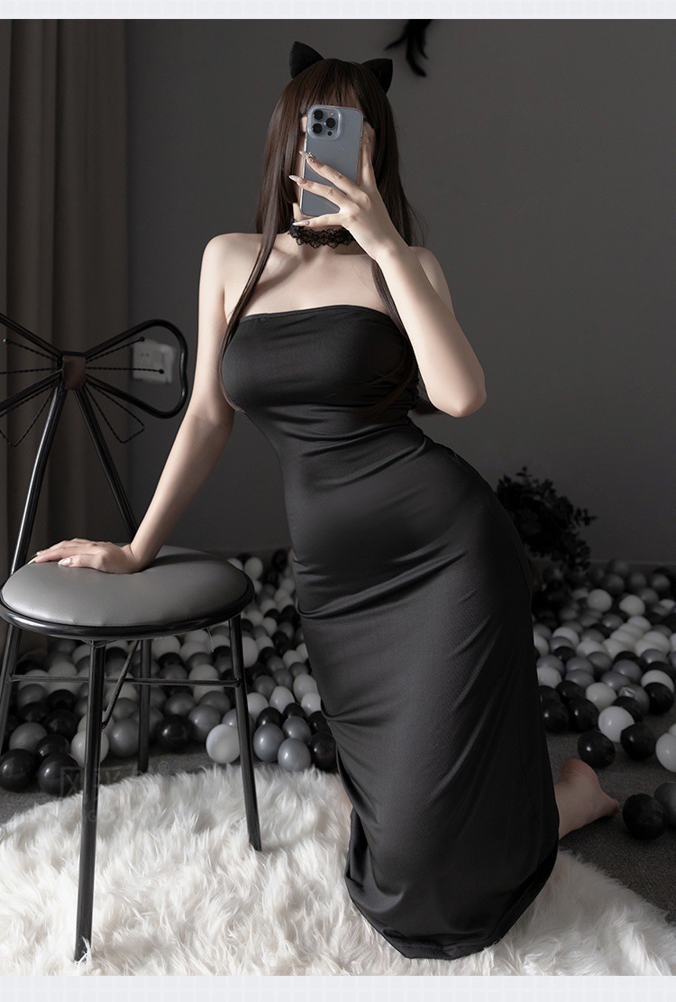 长裙系带大码情趣内衣豹纹激情夜店小姐姐可以穿制服诱惑情绪紧身