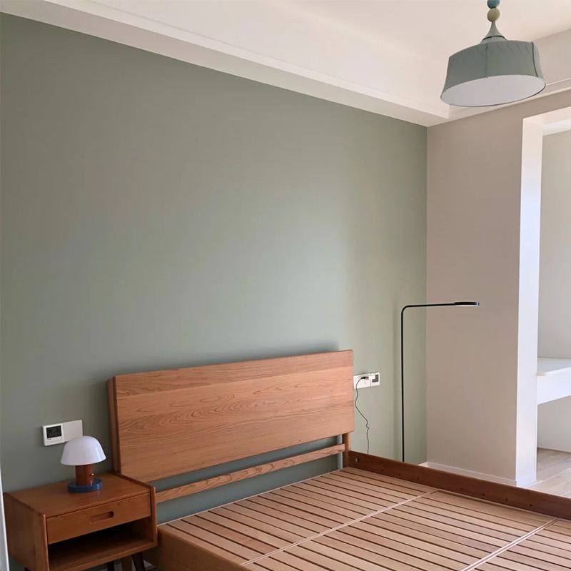 北欧灰绿色伦敦雾无缝壁布复古绿壁纸客厅卧室美式墙布背景墙墙纸