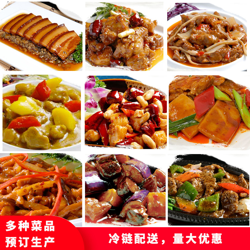 伍氏 速冻食品 酒席半成品菜预制菜 简餐料理包批发 预定批发
