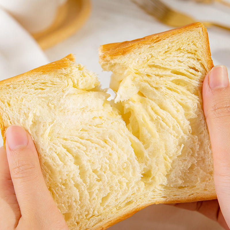 纯牛奶厚切吐司手撕面包代餐三明治早餐食品整箱学生零食小吃蛋糕