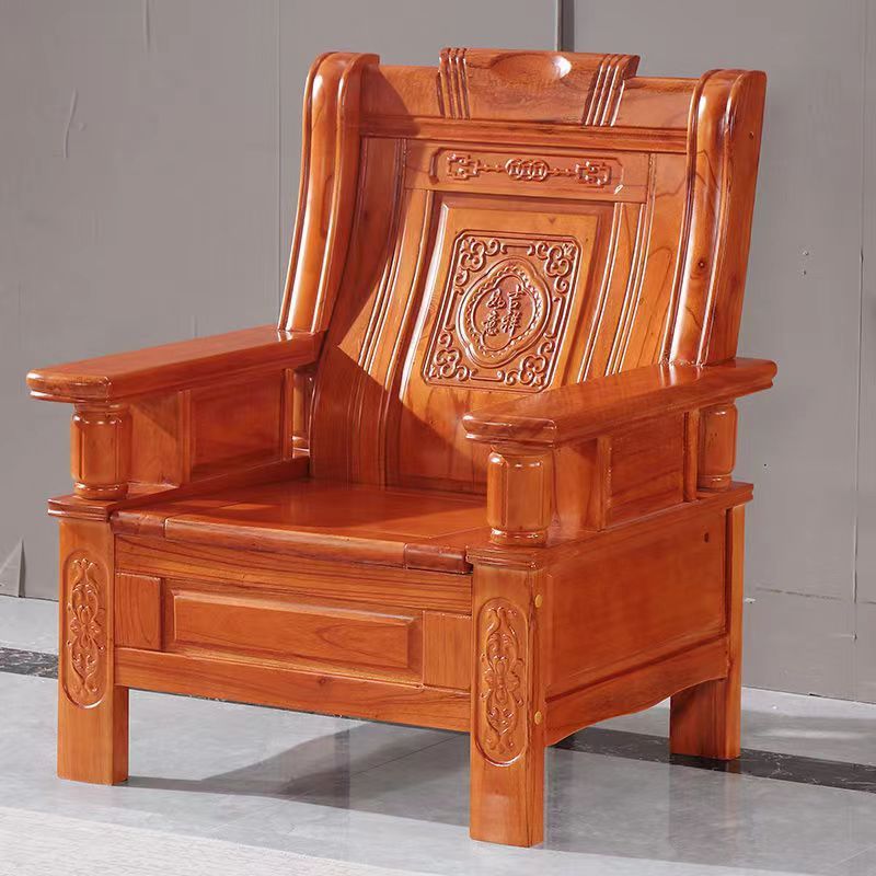 凉椅实木沙发中式沙发床两用客厅家庭家用椿木新古典木沙发