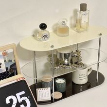 ins风收纳架亚克力置物架卫生间桌面化妆品展示多层咖啡杯架子