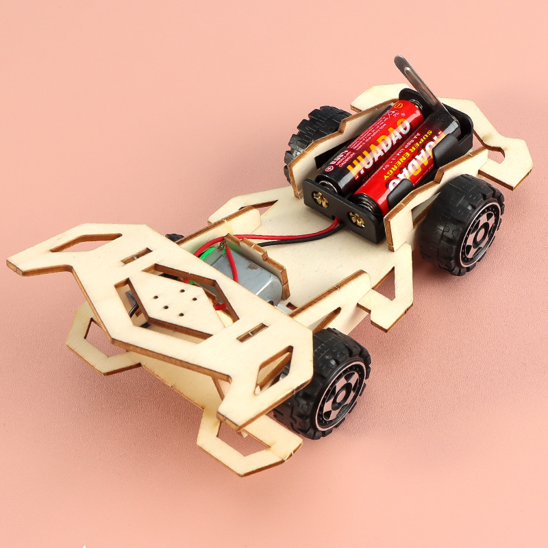 科学实验木质赛车科技 制作发明diy手工组装模型动手能力学习礼品