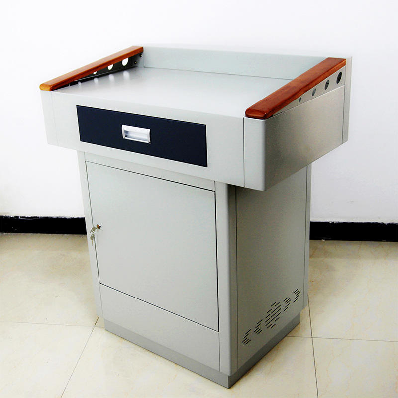 学校教室简易款钢制讲台多媒体教室老师讲课用多功能讲桌教室讲台