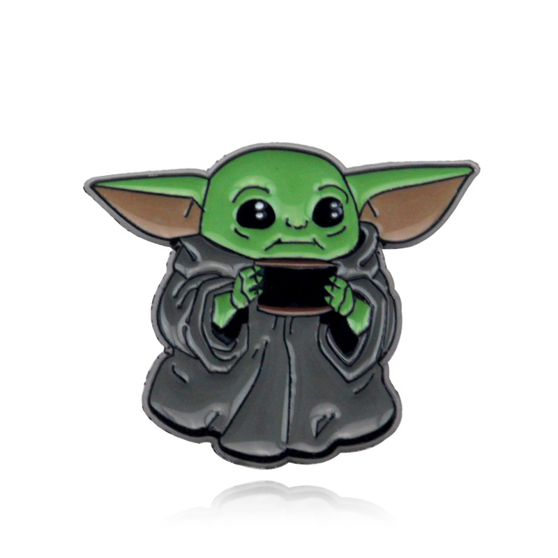 影视周边 星球大战曼达洛人卡通胸针可爱尤达大师宝宝徽章小礼品