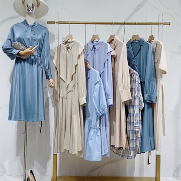 爱依服女装专柜正品连衣裙夏装清货品牌折扣女装清仓地摊货源批发