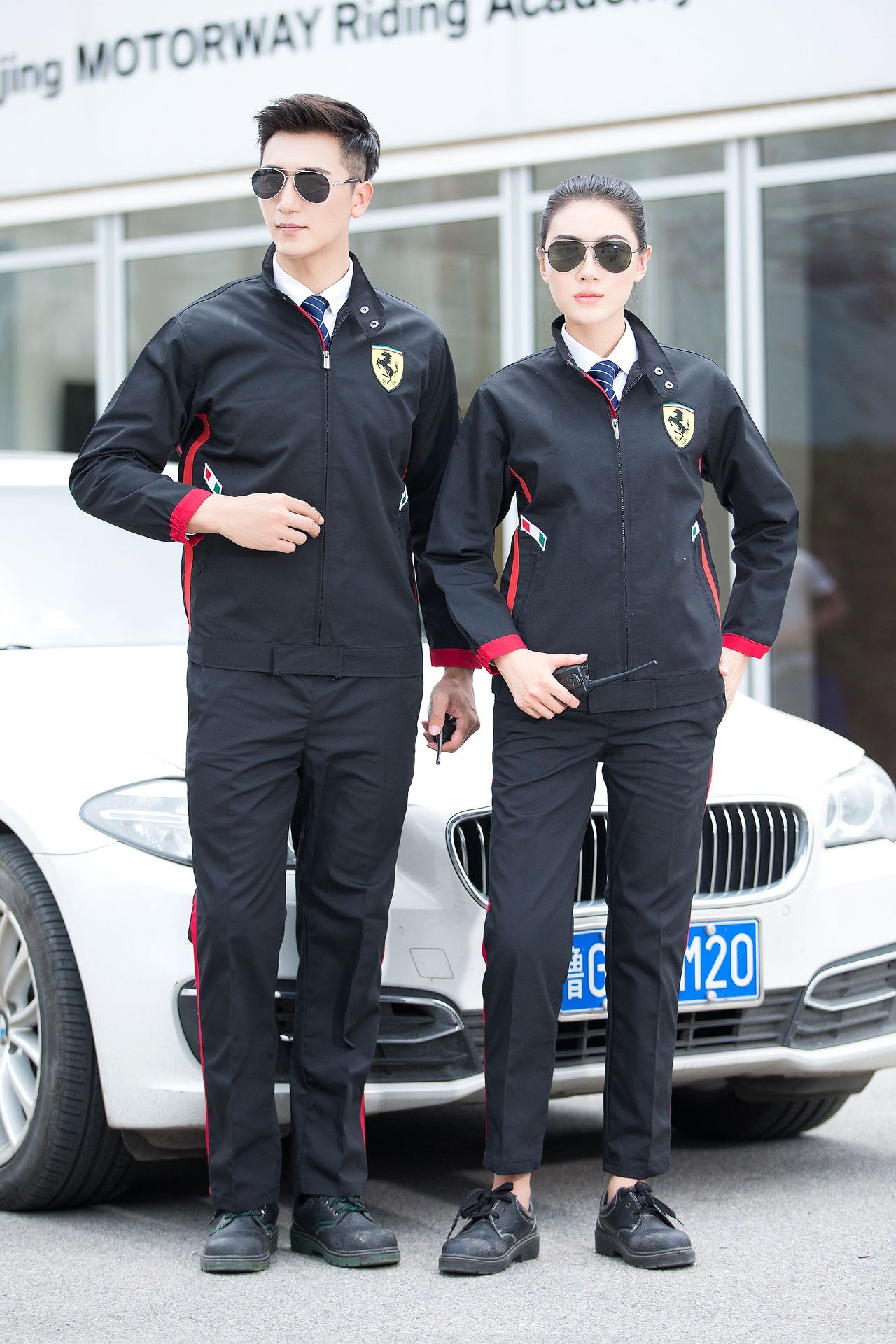 4s店长袖工作服套装男秋冬季汽车维修汽修劳保服印制logo