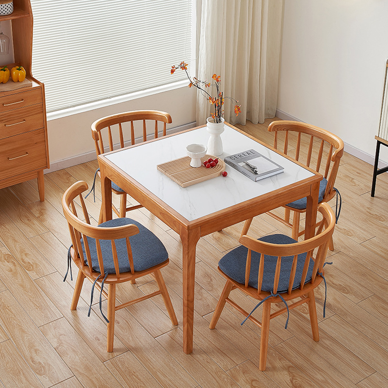 实木小方桌正方形饭桌餐桌吃饭桌椅组合简约时尚经济民宿小桌子
