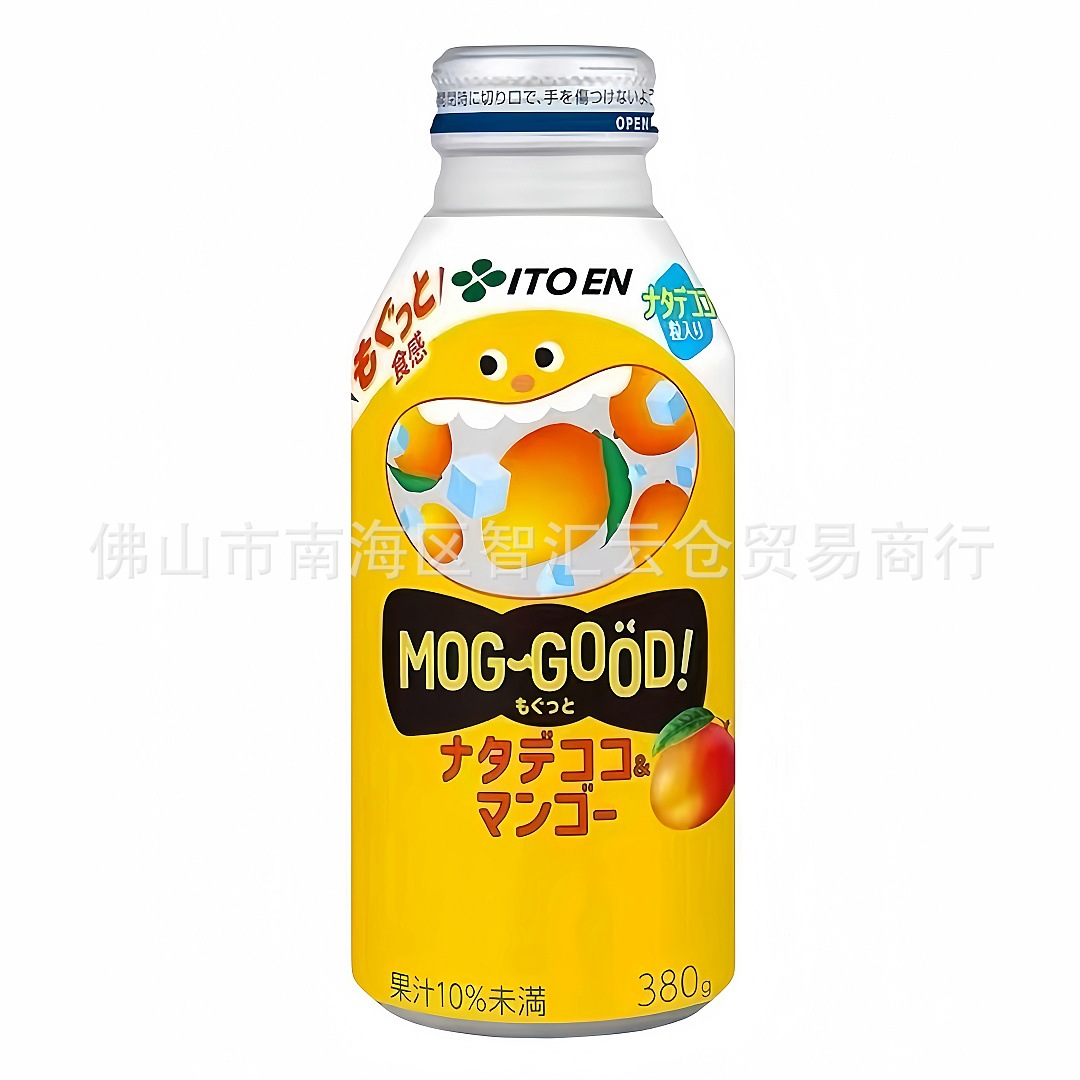 批发 日本进口itoen伊藤园椰果芒果果汁饮料含果肉粒休闲饮品380g
