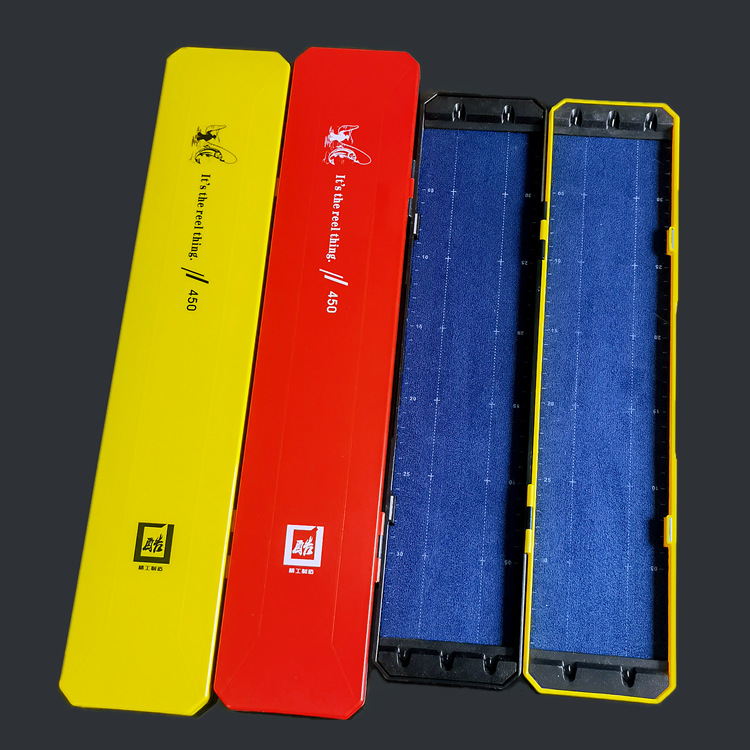 带刻度子线盒38cm45厘米双层绒布仕挂盒子线盒渔具垂钓用品批发