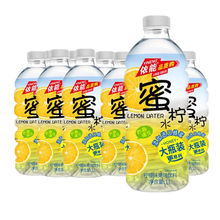 依能蜜桃水大瓶装柠檬味蜜柠蓝莓乳酸菌口味饮料1L*6瓶/12瓶