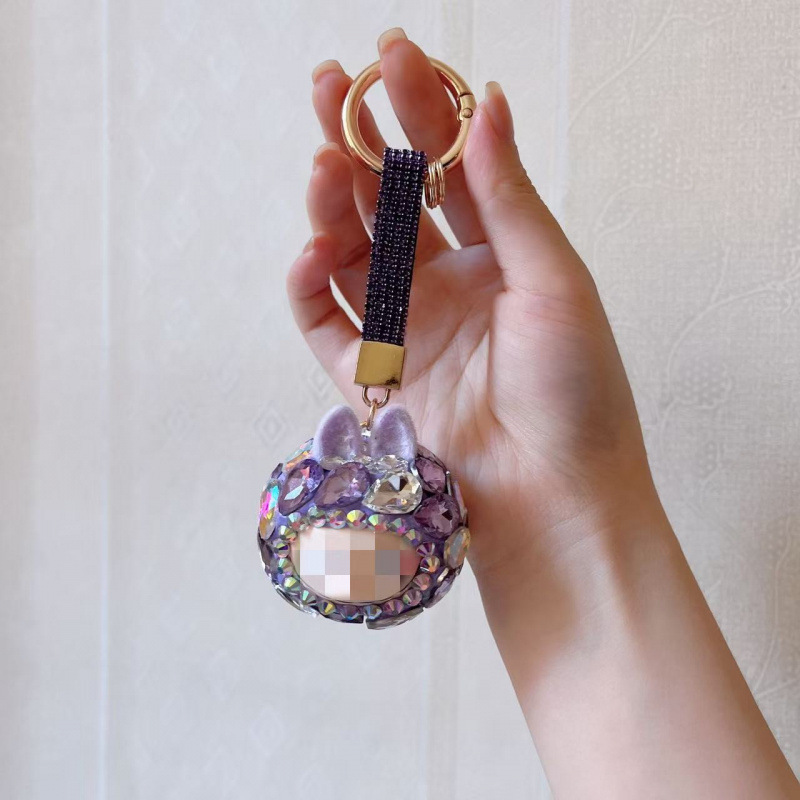 2025新款大钻卡通钥匙扣女创意卡通公仔包包挂件汽车钥匙链