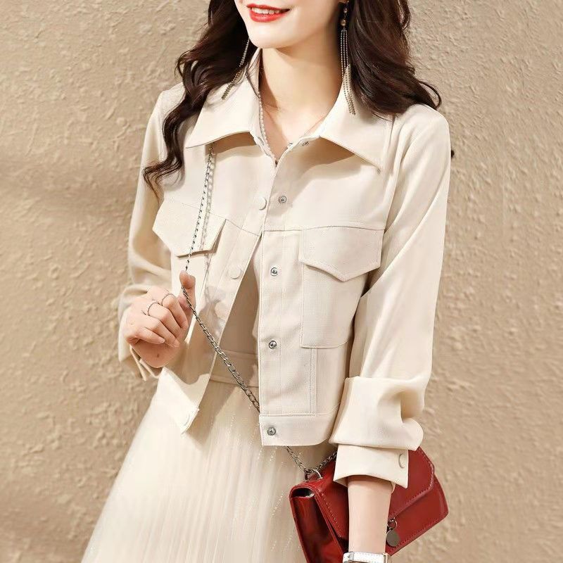 品质小个子春秋早穿新款休闲外套女短款百搭洋气上衣夹克棒球服潮