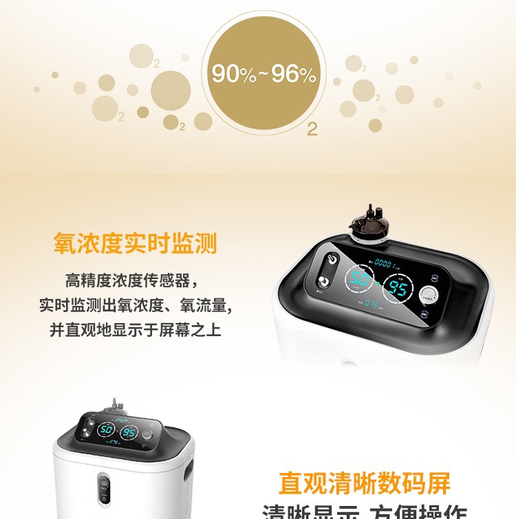 kjr-y55w欧姆龙制氧机现货5l升氧气吸氧便携式家用外贸出口广州