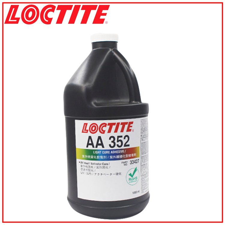 汉高乐泰 LOCTITE 紫外线固化胶 352 透明，琥珀色 1L/瓶