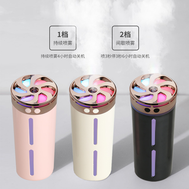 Car Colorful Humidifier Small Mute Portable Usb Aromatherapy Colorful Night Light Large Mist Volume Air Humidifier