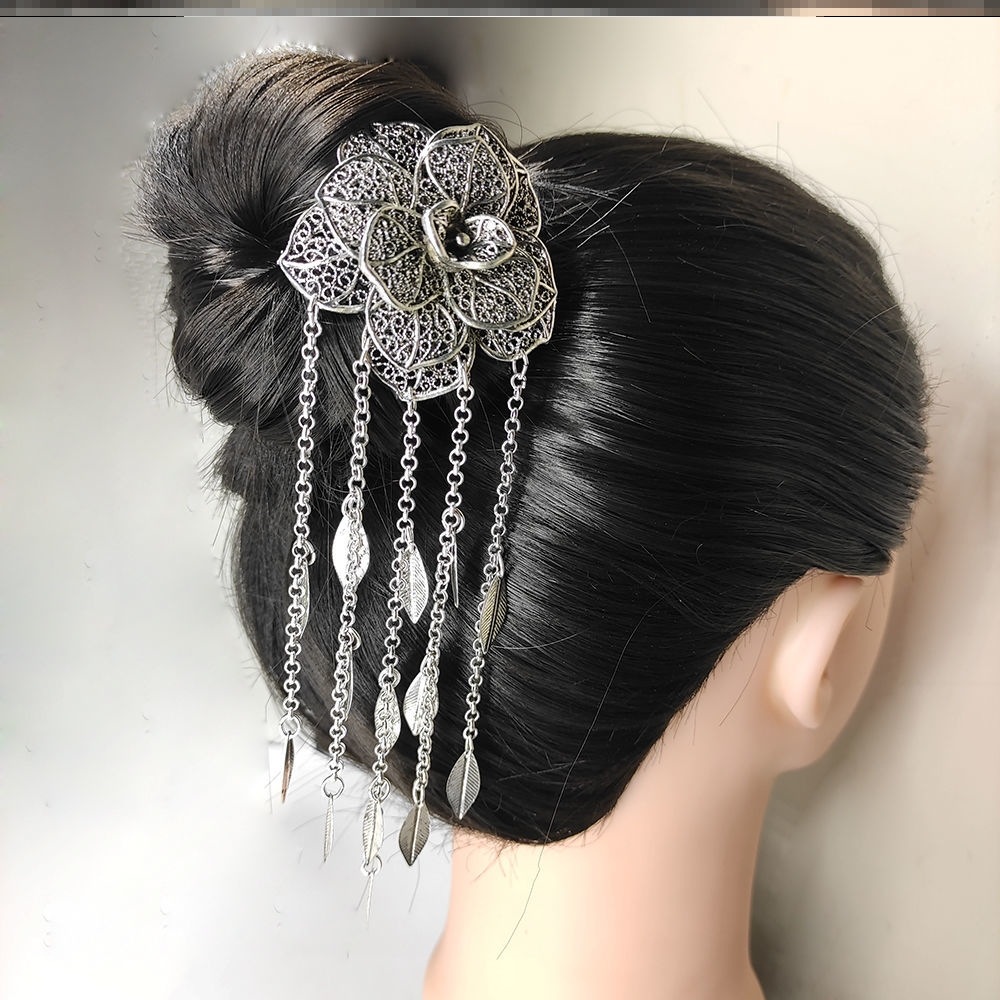 舞蹈头饰古典舞演出广场秧歌现代民族表演头花跳舞女梅花傣族饰品