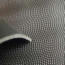 黑色pvc人造革 pvc泡棉地垫底材发泡材料 压纹条纹地板革