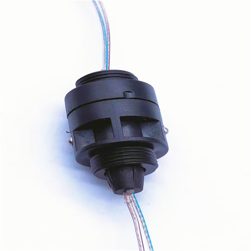 360度旋转dc插头磁吸连接器 磁吸充电线圆形2pin防水磁吸式数据线