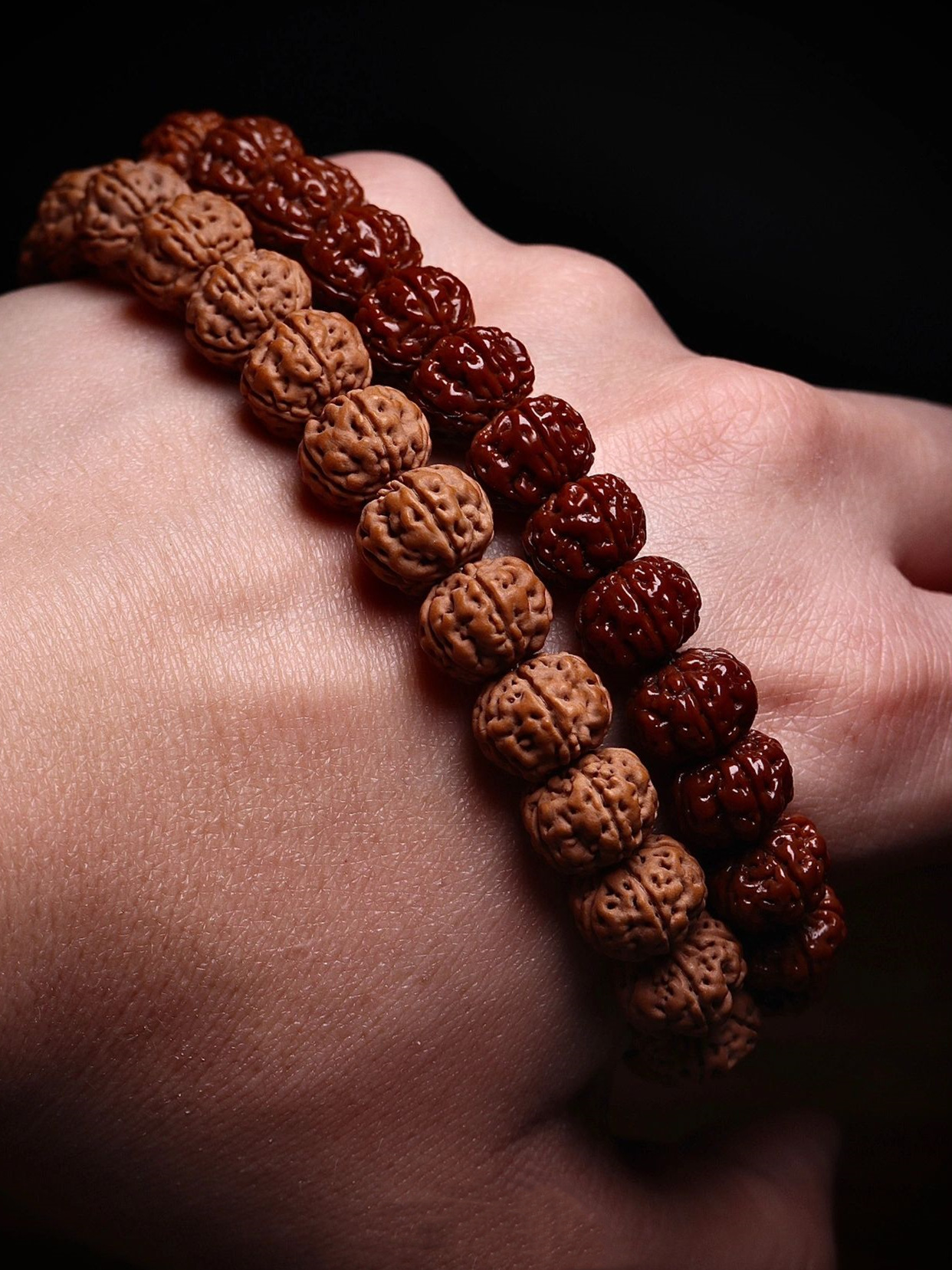 代发老树王小金刚菩提子手串单圈双龙原籽文玩盘玩手串男佛珠手持