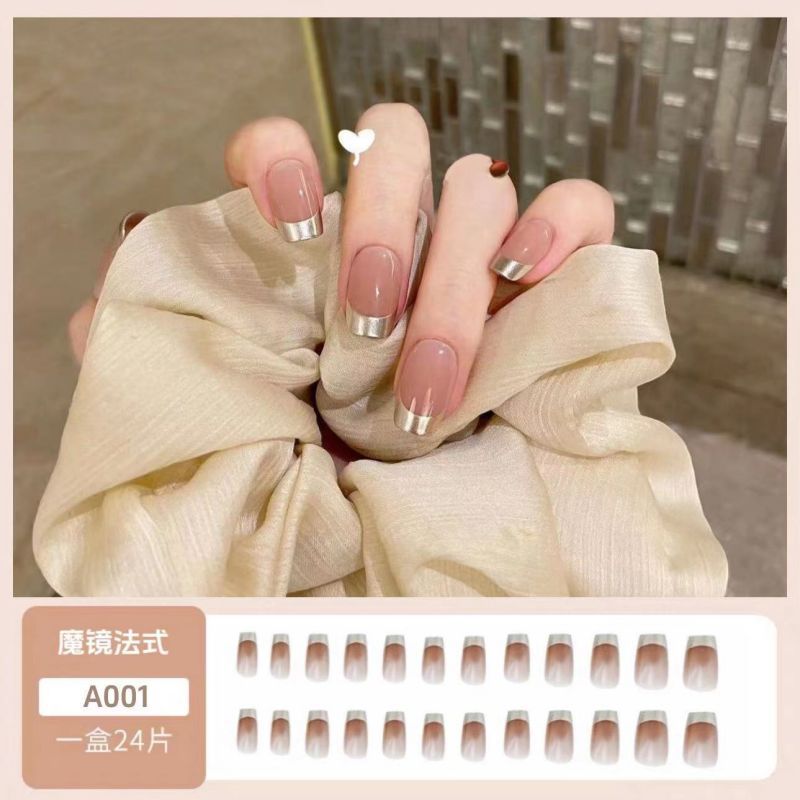 Yi Yi Dance Wear Nail Internet Hot Fairy Style Extension Nail Short Nail Handmade Nail Beauty Nail Patch Finished Product Wholesale