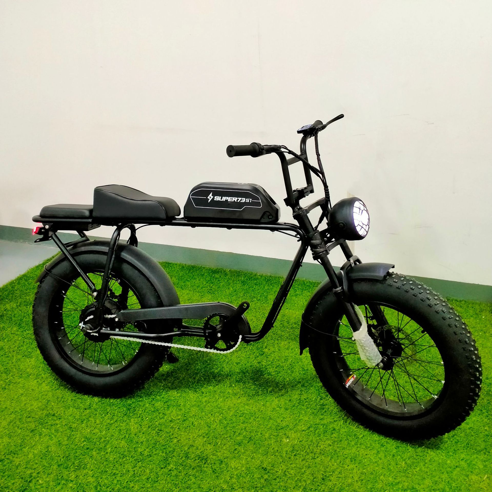 super73同款s1网红复古越野电动车雪地助力宽轮胎山地自行车成人