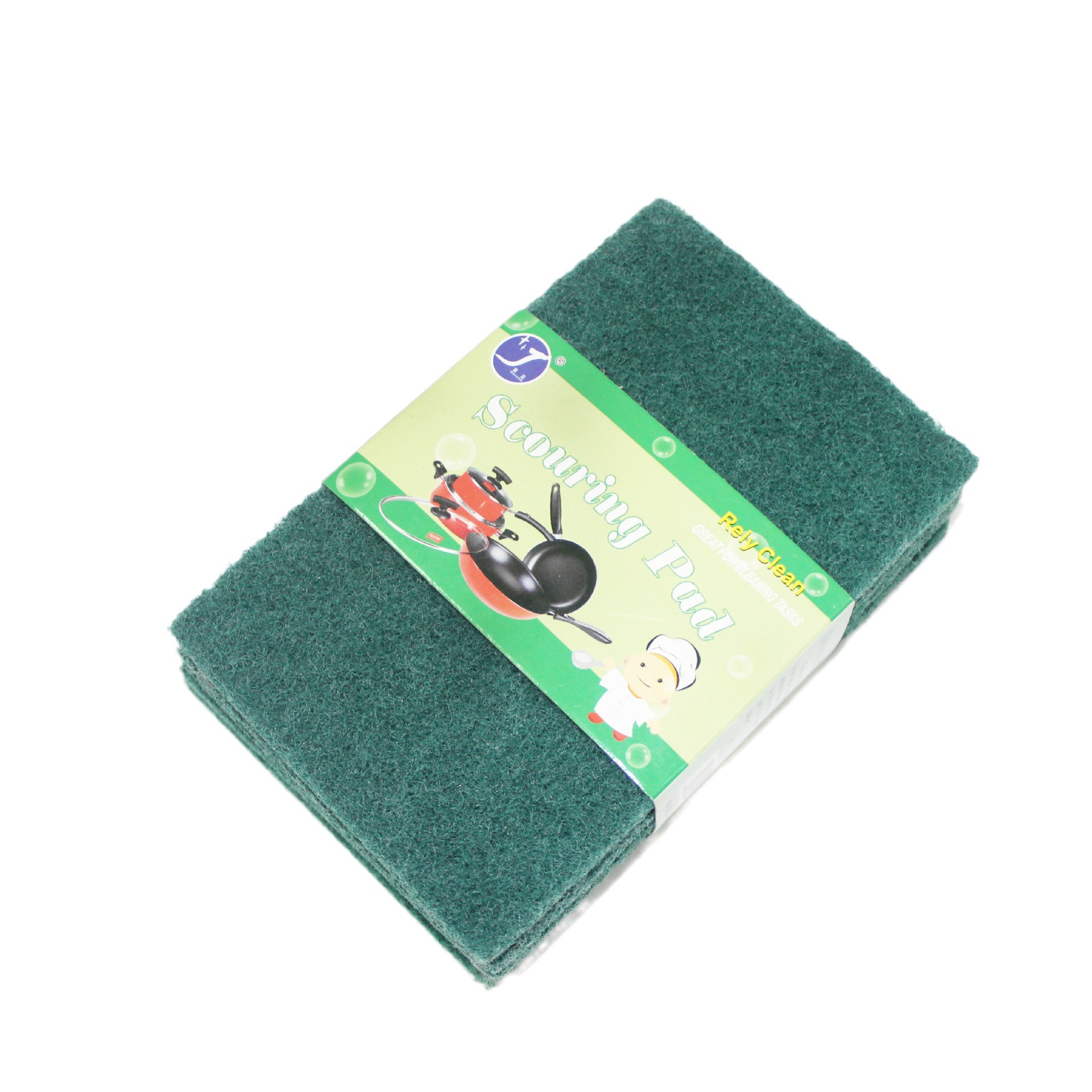 Factory Wholesale Blackish Green & Plaid Scouring Pad Brush Pot Dishwashing Scouring Pad Rag Dishes Cloth Daily Cleaning Supplies